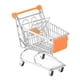 thumbnail image 3 of Mini carrito de compras, cesta de supermercado, juguete de supermercado, carrito de mano de metal, carrito de juguete naranja, 3 of 9