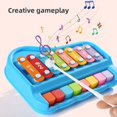 thumbnail image 2 of Children'S Piano Toys Eight Tone Hand Percussion Instruments Fun Music Playing 2-in-1 Percussion Instrument B, 2 of 8