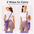 thumbnail image 6 of Lomyolo Water Bottle Carrier Bag for 40oz Tumbler - Neoprene Gym Bottle Holder Pouch with Adjustable Strap, Phone Pocket, Water Bottle Pouch Sleeve Accessories for Fitness, Hiking,Sports,Outdoors, 6 of 7