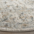 thumbnail image 3 of SAFAVIEH Avalon Malandra Floral Polyester Area Rug, Ivory/Blue Gold, 6'7" x 6'7" Round, 3 of 7