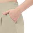 thumbnail image 6 of Stamzod Plus Size Pants for Women Cropped Work Trousers High-Waisted Button Straight Leg Dress Pants with Pockets Business Casual Outfits Khaki B S, 6 of 9