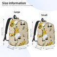 thumbnail image 2 of Rocae Gnomes Bees And Sunflowers for Canvas College Laptop Backpack for Men Women-Small, 2 of 5