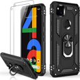 thumbnail image 1 of LUMARKE Google Pixel 3a Case with Screen Protector,Pass 16ft. Drop Tested Military Grade Cover with Magnetic Ring, 1 of 5