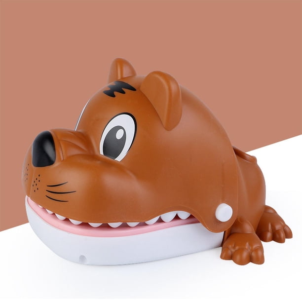 Ballena broma juguetes novedad mordaza juguete interactivo regalos creativos juguetes clásicos de prejardín de infantes tigres marrones Yotijar Juego de morder el dedo
