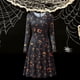 thumbnail image 3 of Vestidos de mujer Zulema Disfraz de Halloween columpio grande Cara de calabaza, 3 of 8