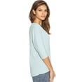 thumbnail image 2 of Maidenform Women Boat Neck 3/4 Sleeve pajama tops, 2 of 3