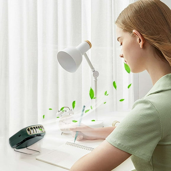 Portable Fan Mini Hanging Fan With Adjustable Lanyard And Bracket USB Rechargeable Hands 3 Wind Speed Fan For Indoor Outdoor