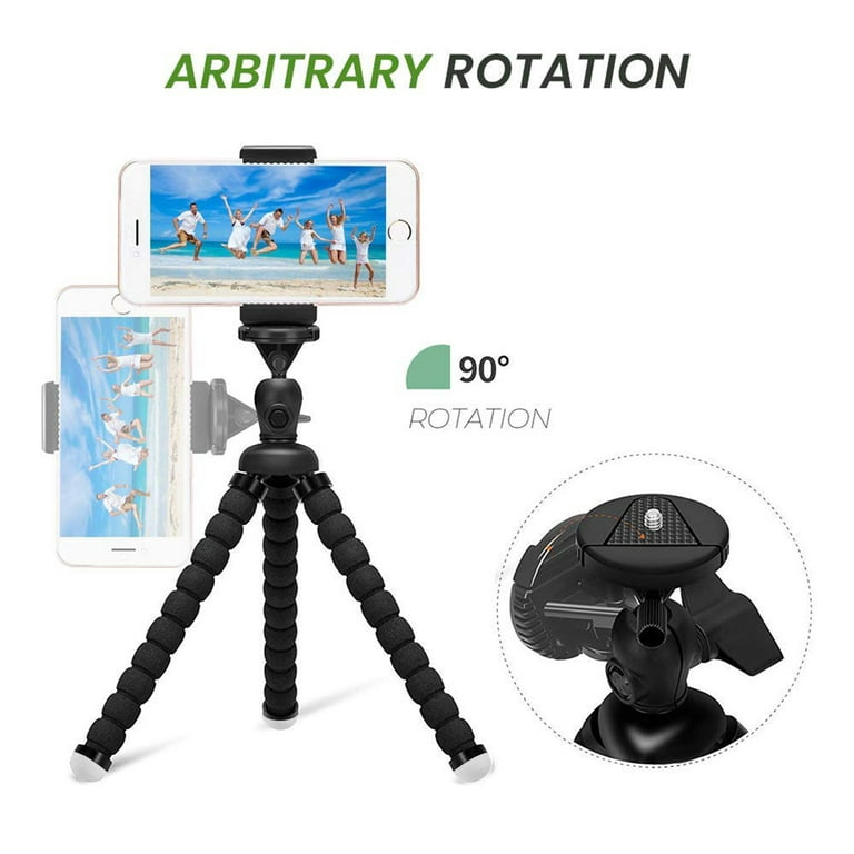 Phone Tripod,Candywe Cell Phone Tripod Flexible Tripod with Bluetooth  Remote Shutter,Mini Tripod for iPhone Android Phone Camera GoPro,Smartphone