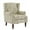 M-White, variant on DREAMSIDEA Wingback Accent Chair with Nailhead Trim & Retro Wood Legs, Floral Pattern Arm Chair for Living Room-White