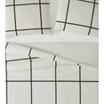 thumbnail image 2 of Truly Soft Kurt Windowpane 3-Piece Full/Queen Duvet Set in Ivory and Black, Polyester , Adult, All Season, OEKO-TEX Certified, 2 of 8