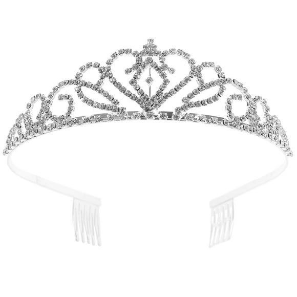 Crown Headpiece Tiara Hair Comb Rhinestone Crown Tiara Headband For Wedding