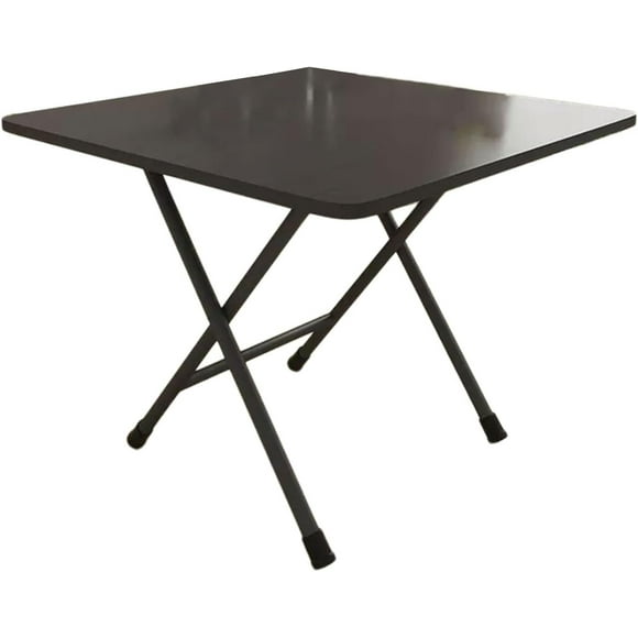 Small Foldable Table Portable Wooden Folding Table, Simple Portable Square Folding Table, Drop Leaf Tables for Small Spaces, Folding Dining Table(Brass,70 * 70 * 50cm)