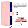 thumbnail image 3 of Huawei P30 Wallet Case Huawei P30 Cover Premium PU Leather Folio Flip Notebook Cover Vogue Business with Credit Slots Wallet Case for Huawei P30 - Pink, 3 of 5