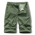 thumbnail image 2 of IROINNID Deals Cargo Shorts for Men Summer Outdoors Button Pocket Print Sport Shorts Pants,Olive Green, 2 of 3