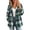 Army Green, variant on Womens Oversized Plaid Blazer Long Sleeve Lapel Collar Open Front Casual Jacket Fall Outfits,Red 2XL