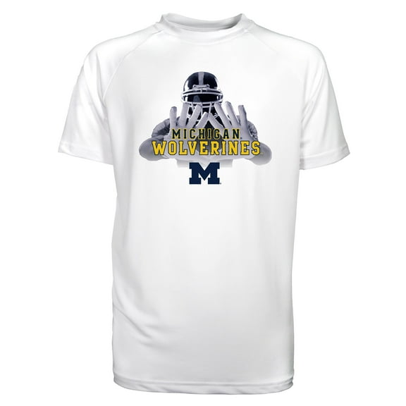 Toddler Garb White Michigan Wolverines Kevin Raglan Sun Shirt