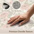 thumbnail image 6 of ODIKA 2'x3' Washable Accent Rug Playroom Delicate Blooms Dainty Motifs Graceful Pink Dorm Boho for Bedroom, Nursery, RV, Pet Friendly, Bedside Mat, 6 of 7