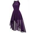 thumbnail image 2 of RYKJLWY Women Beach Sun Dress Women's Sexy Ladies Slim Sleeveles Casual Party Long Dress Spring Casual Dress Women Beach Bohe Sundresses(Purple,L), 2 of 6