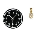 thumbnail image 1 of Reloj de pared,Reloj de pared silencioso y decorativo que no hace tictac,Reloj moderno de 12 pulgadas para pared de casa o oficina,sencillo.,Estatua de resina,Estatua de resina para decoración, 1 of 8