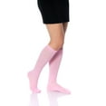 thumbnail image 7 of Over The Calf Socks for Men and Women Pink 3 PAIRS Boot Socks Size 9-11, 7 of 7