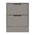 thumbnail image 5 of Kappesberg Fresno Gray 2-Drawer Nightstand Set of 2 – Modern Design, 17.7"W - for Adults and Teens, 5 of 6