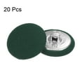 thumbnail image 3 of Uxcell 20pcs 36L Fabric Cloth Covered Button 23mm Metal Shank Round Sewing Buttons for Suits Dress Blouses, Army Green, 3 of 5