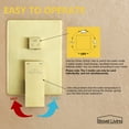 thumbnail image 6 of Boyel Living 10 Inch Ceiling Mount Rain Shower System Shower Combo Handheld Shower Brushed Gold, 6 of 7