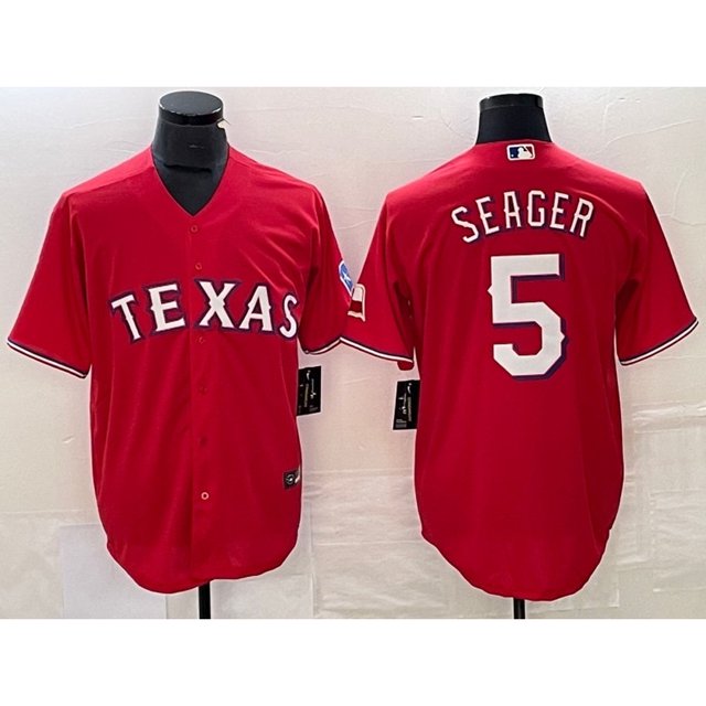 Texas Rangers Baseball League 5#Seager-Red new player name exquisite embroidered commemorative jersey-L