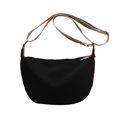 thumbnail image 1 of Bolso cruzado para mujer, Bolso informal de lona a la moda, Bolso de ocio (negro 1), 1 of 9