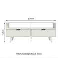 thumbnail image 3 of Mueble para TV Madesa Oslo hasta 55 pulgadas Blanco, 3 of 8