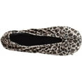 thumbnail image 4 of Isotoner Women’s Satin Ballerina Slippers w/ Soft Tie Bow (Cheetah, Small) 96009, 4 of 4