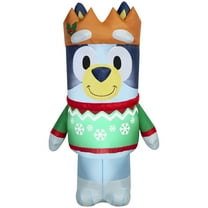 5 ft Bluey in Sweater Christmas Airblown Yard Inflatable, Multicolor, by Disney
