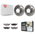 thumbnail image 1 of Transit Auto Rear Disc Brake Rotors and Ceramic Pads Kit for Car 2000 Dodge Stratus with 14" Factory Wheels K8T-101765, 1 of 11