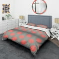 thumbnail image 3 of Designart 'Modern Circle and Line Geometric Pattern' Mid-Century Modern Duvet Cover Set, 3 of 4