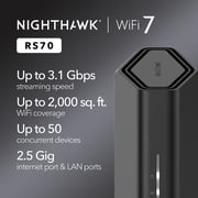 NETGEAR Nighthawk BE3100 WiFi 7 راوتر مزدوج النطاق (RS70)