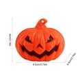 thumbnail image 3 of Mini Handheld LED Jack O Lantern Light, Battery Operated Halloween Pumpkin Lamp, Portable Decor for Mantel, Party, Tabletop, Indoor Home, Trick or Treat & Holiday Accent, C, 3 of 7