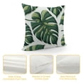 thumbnail image 4 of COMIO Throw Pillow Covers Home Decor Loop Tropical Green Leave Floor Pillow Cover for Couch Cushion Cover Pillow Case Plant Monstera Leaf White, 4 of 5