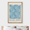 thumbnail image 3 of IDEA4WALL Framed Canvas Print Blue Marigold Flowers by William Morris Historic Cultural Illustrations Fine Art Traditional Floral Poster for Living Room, Bedroom, Office - Natural 24"x36", 3 of 5