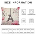 thumbnail image 5 of GOSMITH  Pink Eiffel Tower Throw Pillow Covers  Pink Paris Lovers Square Pillowcase Decorative Cushion Covers for Sofa Bedroom Cushion Home Decor Set of, 5 of 5