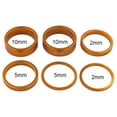thumbnail image 2 of Juego de 6 arandelas para horquilla de bicicleta, espaciador de dirección de bicicleta de aleación de aluminio, kit de espaciadores para vástago de horquilla delantera de bicicleta de 28.6 mm, 2 of 7