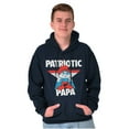 thumbnail image 4 of USA American Patriotic Papa Smurf Men Big & Tall Graphic Hoodie Brisco Brands 5X, 4 of 5