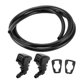 thumbnail image 1 of Boquilla de lavado de parabrisas Unique Bargains delantera con 2 juntas, manguera de fluido de 1.2 metros para Ford F250 F350 F450 F550 Super Duty 2011-2016 Negra, 1 of 7