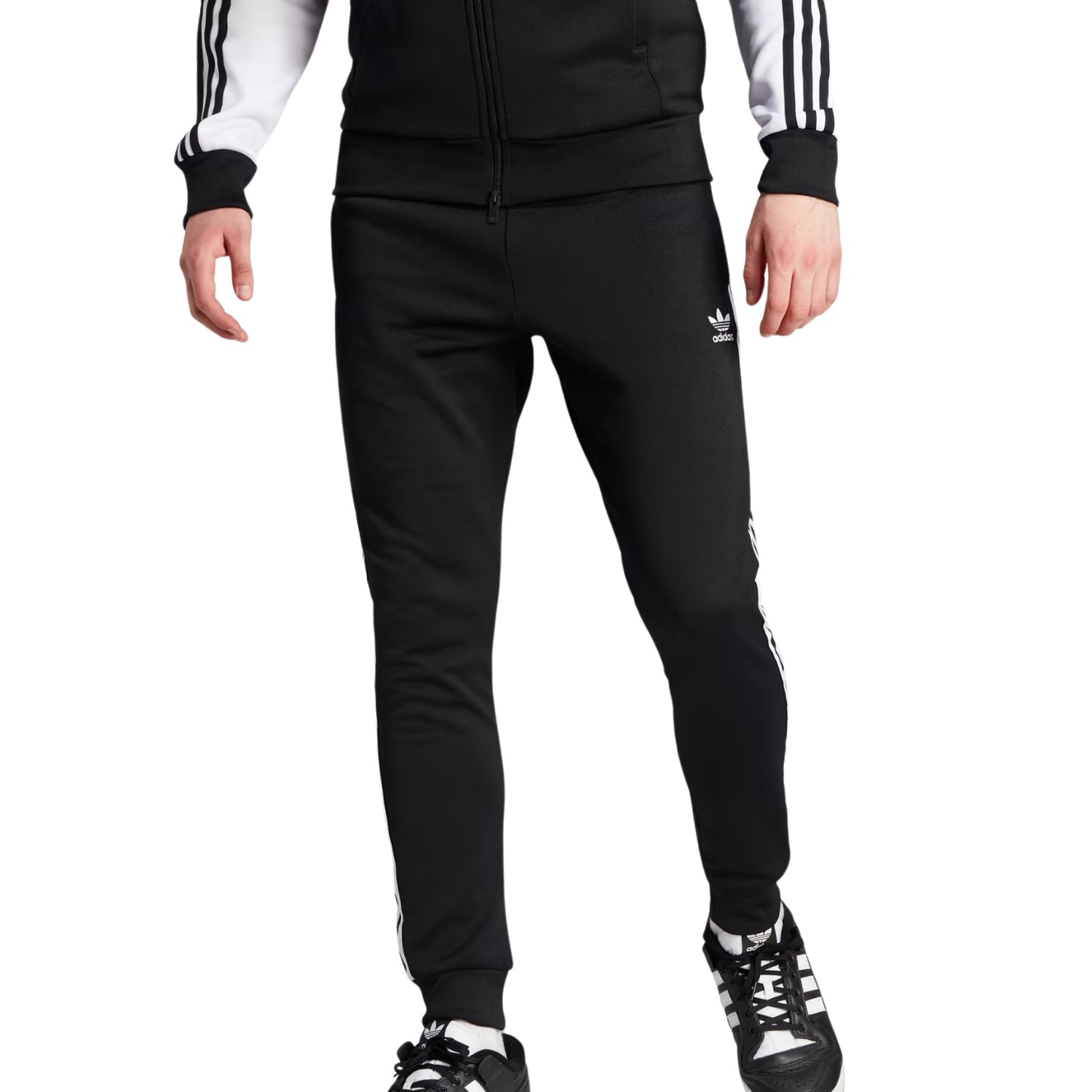 Adidas Originals Men's SST Track Pant Black White photo 2