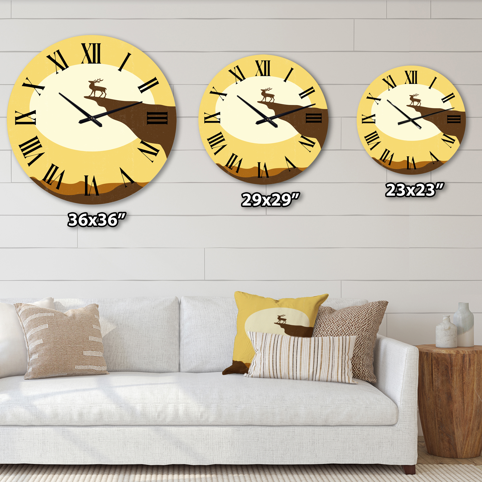 Designart 1 in Quartz Wall Clock