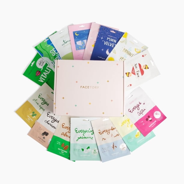 Set de regalo de mascarilla facial FACETORY K Beauty 15 COLLECTION (15 piezas)