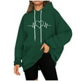 thumbnail image 5 of Cute Heart Hoodies for Women Plus Size Fleece Pullover Drawstring Oversized Sweatshirts Teen Girls Casual Loose Fit Long Sleeve Tops Fall Winter Fashion Sweaters Outfits with Pocket, 5 of 6