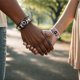 thumbnail image 4 of Pulsera de pareja luminosa de sol y luna-Brillo en la oscuridad que combina joyas de cuero trenzado para parejas, regalo de amor ajustable a larga distancia para él& aquí, 4 of 4