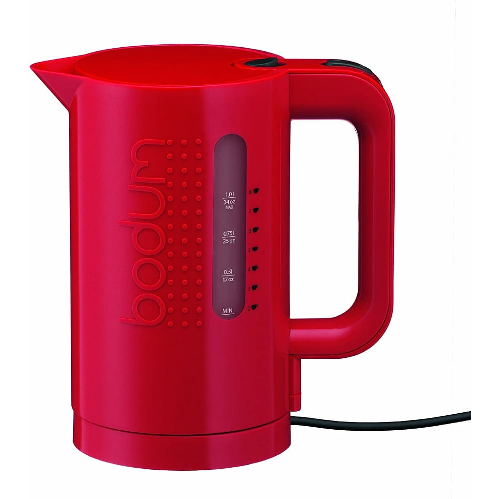 Bodum 11452294US 34Ounce Electric Water Kettle, Red