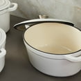 thumbnail image 4 of BergHOFF Neo Cast Iron 5qt. Oval Dutch Oven 11.5" with Lid, White, 4 of 8