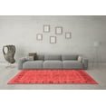 thumbnail image 3 of Ahgly Company Indoor Round Oriental Red Industrial Area Rugs, 3' Round, 3 of 4
